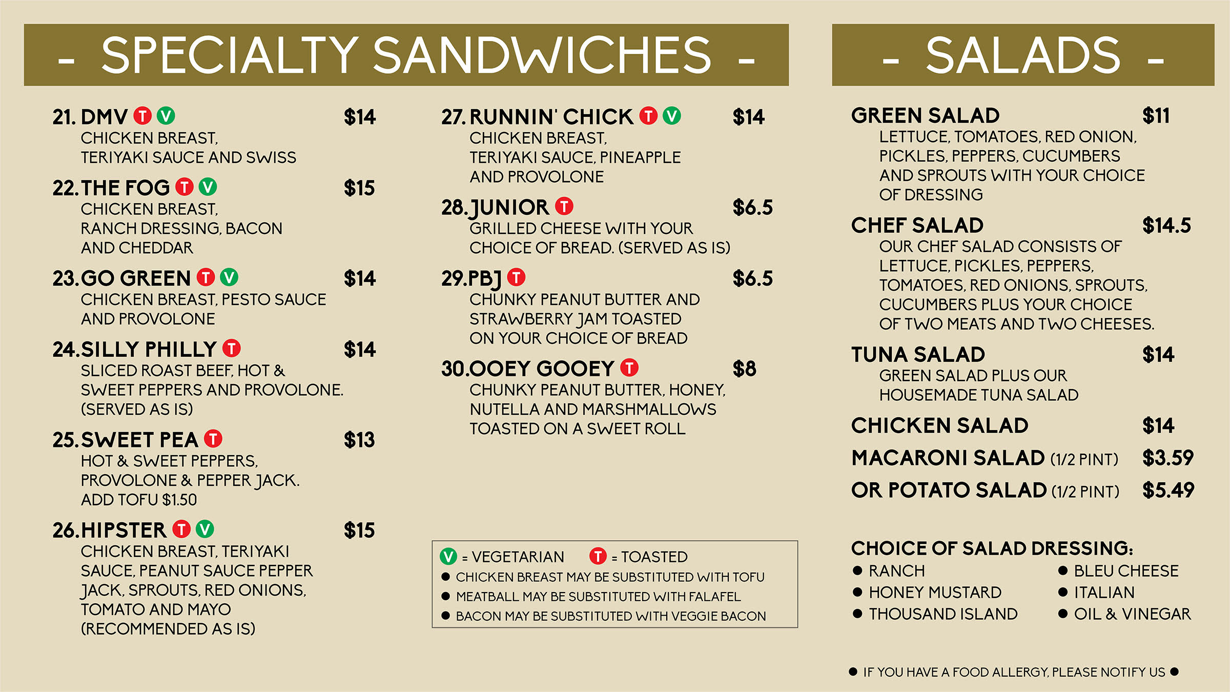 Menu Page 2
